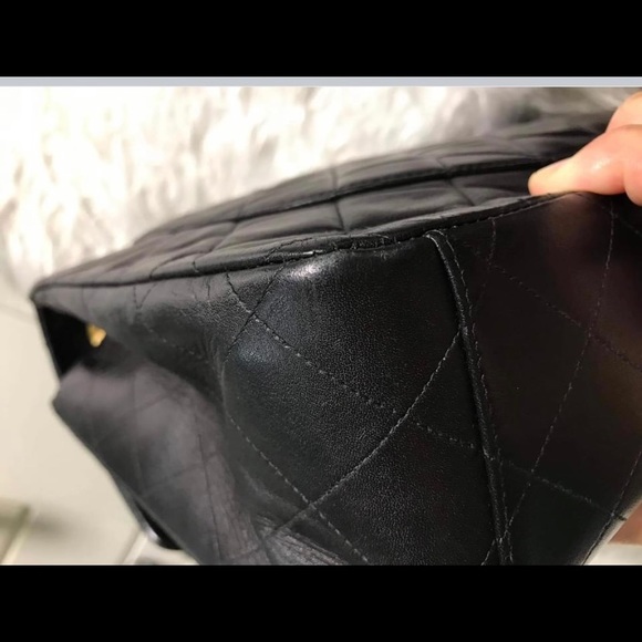 Chanel jumbo vintage flap lambskin bag - Picture 9 of 15